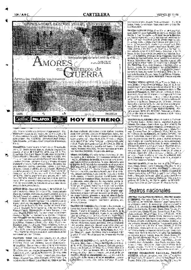 ABC MADRID 20-11-1998 página 108