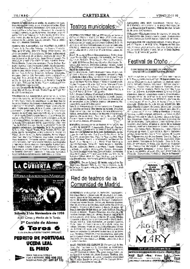ABC MADRID 20-11-1998 página 110