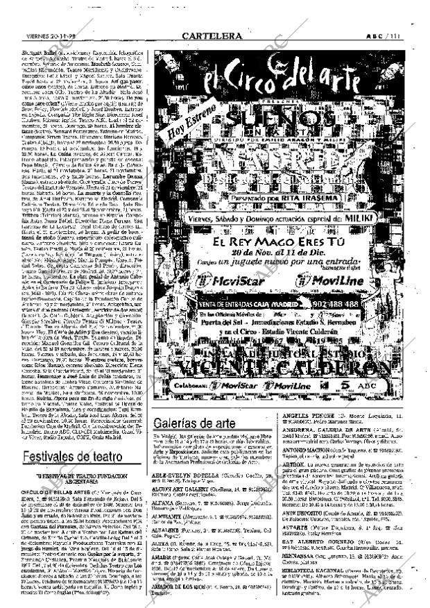 ABC MADRID 20-11-1998 página 111