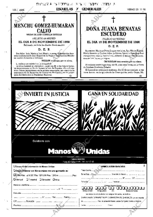 ABC MADRID 20-11-1998 página 122