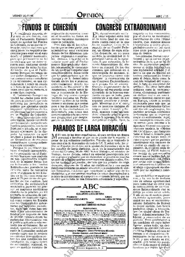 ABC MADRID 20-11-1998 página 15