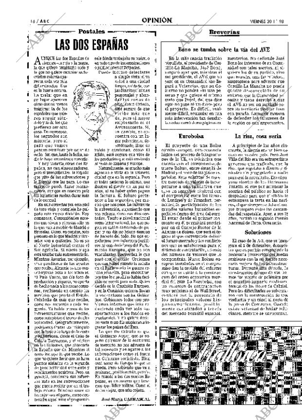 ABC MADRID 20-11-1998 página 16