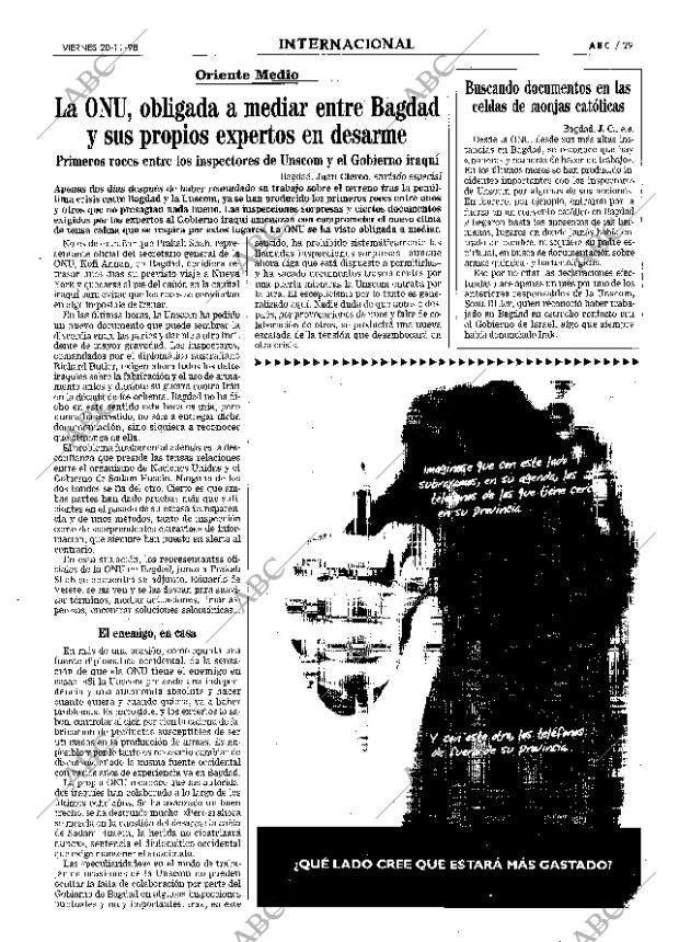 ABC MADRID 20-11-1998 página 29