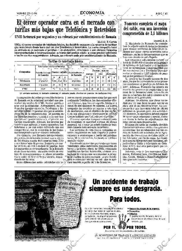 ABC MADRID 20-11-1998 página 41
