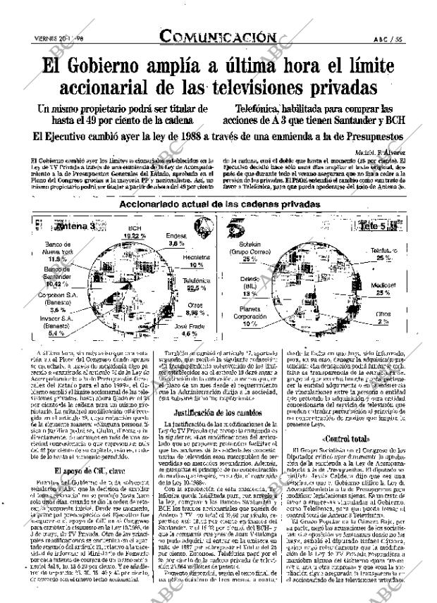 ABC MADRID 20-11-1998 página 55