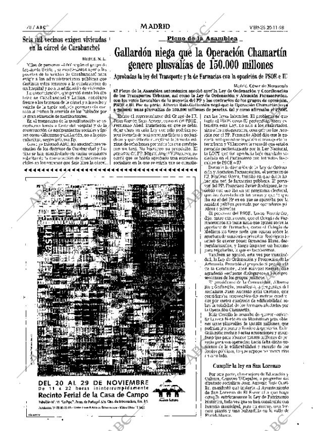 ABC MADRID 20-11-1998 página 70