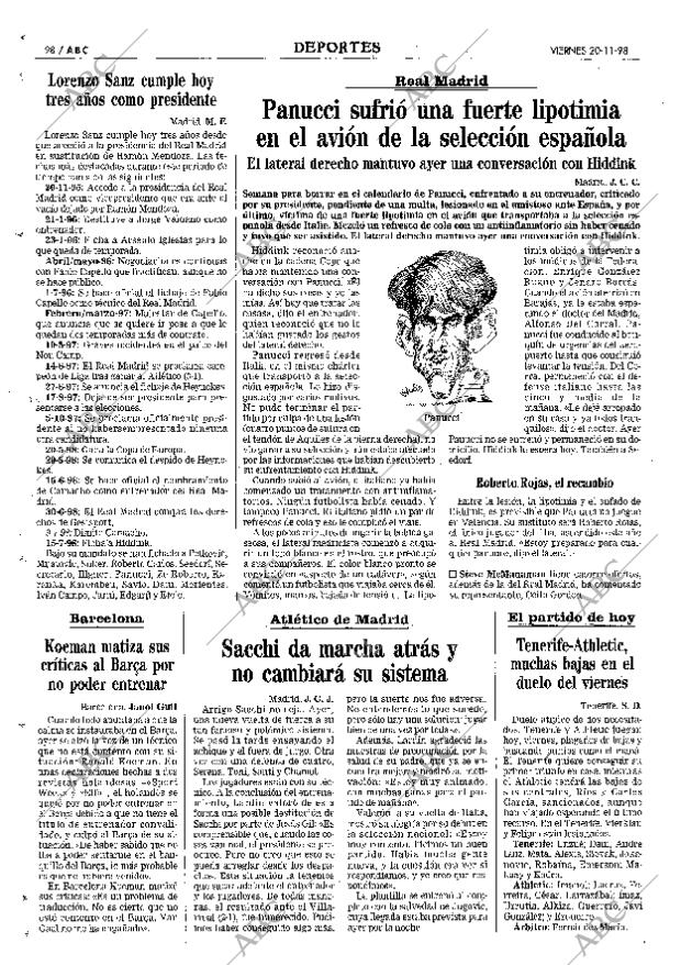 ABC MADRID 20-11-1998 página 98