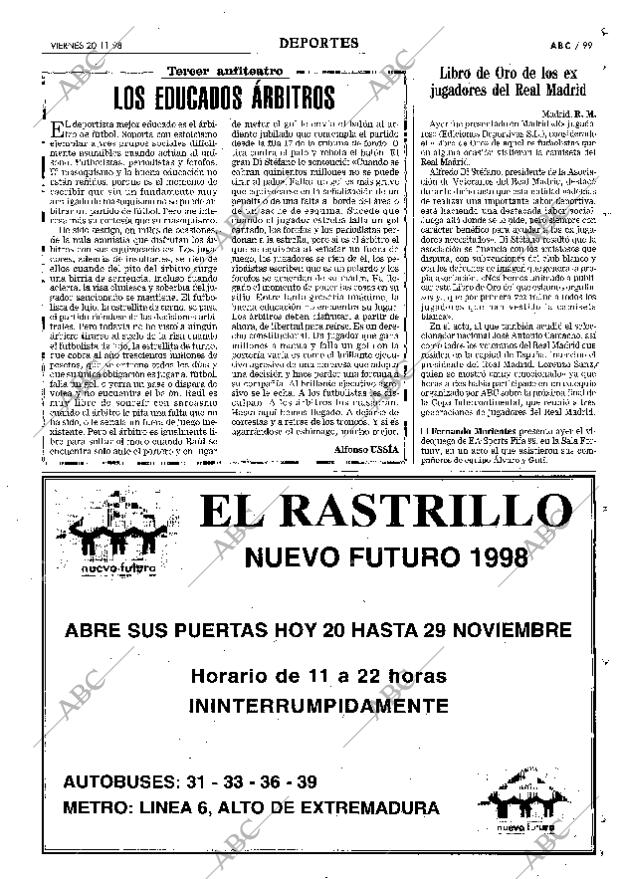 ABC MADRID 20-11-1998 página 99
