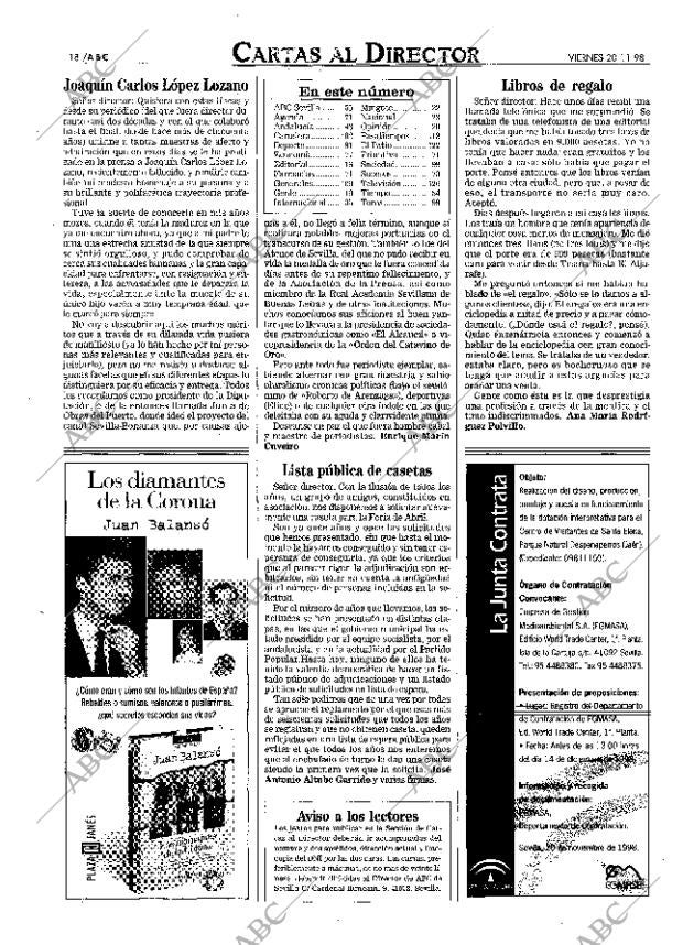 ABC SEVILLA 20-11-1998 página 18