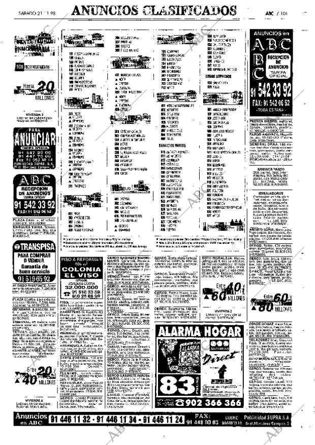 ABC MADRID 21-11-1998 página 101