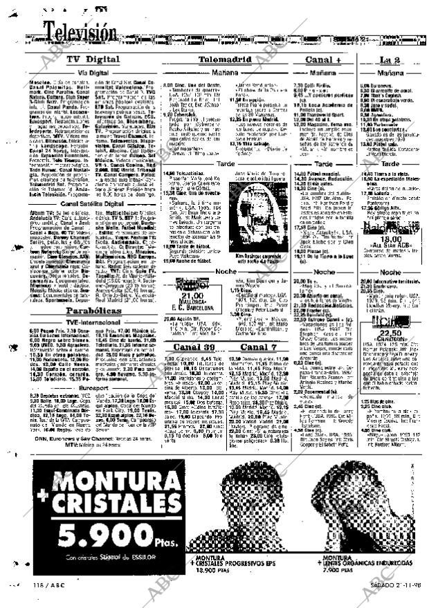 ABC MADRID 21-11-1998 página 118