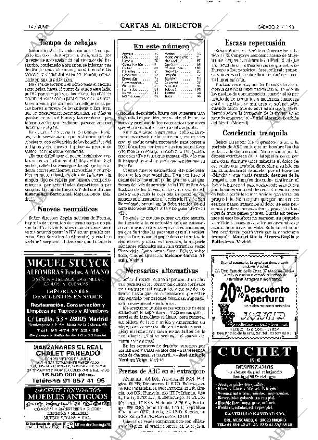ABC MADRID 21-11-1998 página 14