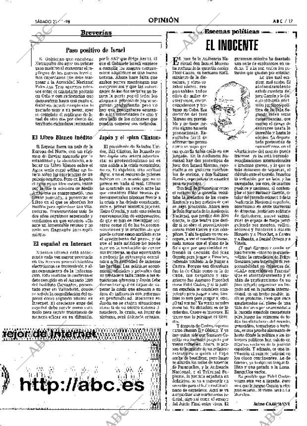 ABC MADRID 21-11-1998 página 17