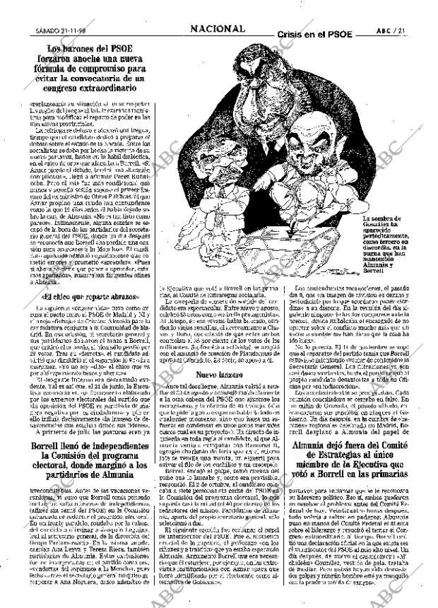 ABC MADRID 21-11-1998 página 21