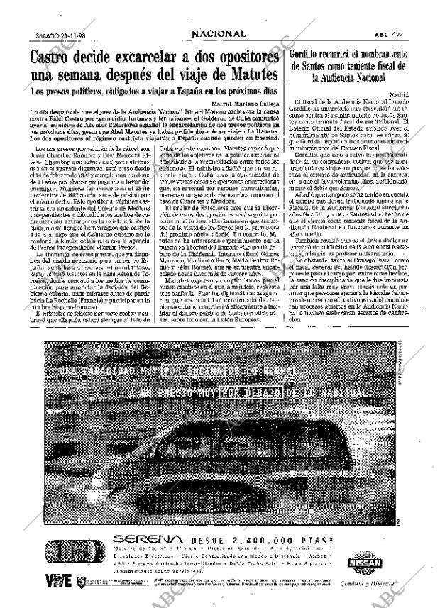 ABC MADRID 21-11-1998 página 27