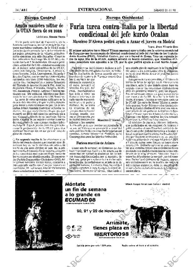 ABC MADRID 21-11-1998 página 34