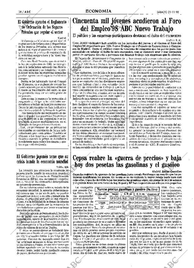 ABC MADRID 21-11-1998 página 38