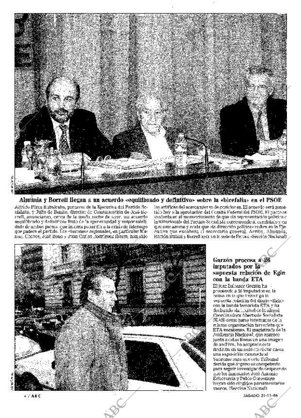 ABC MADRID 21-11-1998 página 4