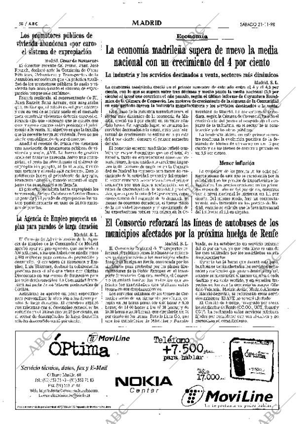 ABC MADRID 21-11-1998 página 58