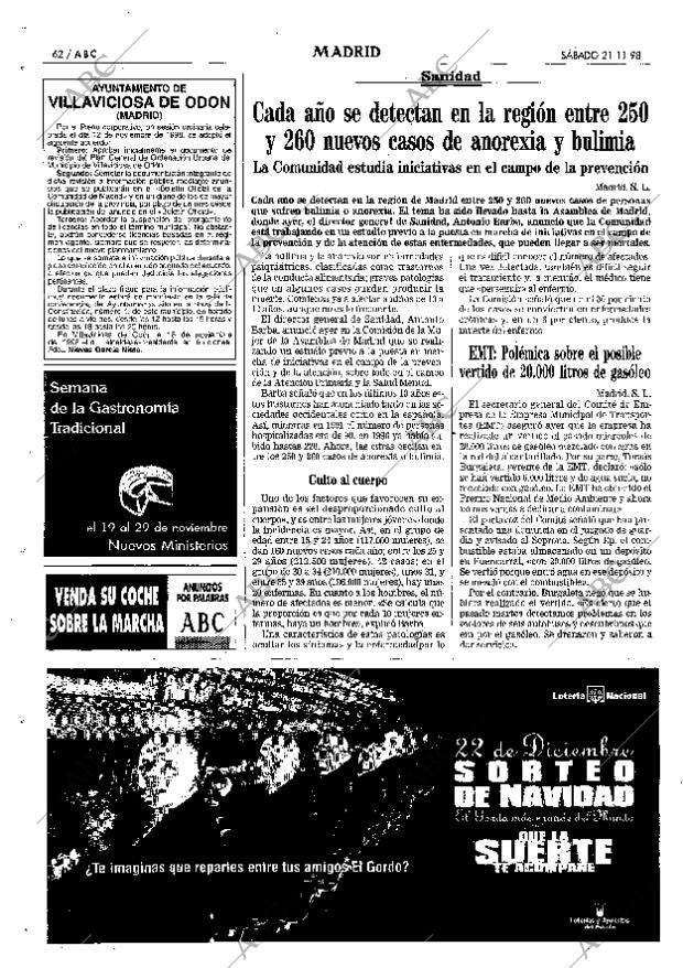 ABC MADRID 21-11-1998 página 62