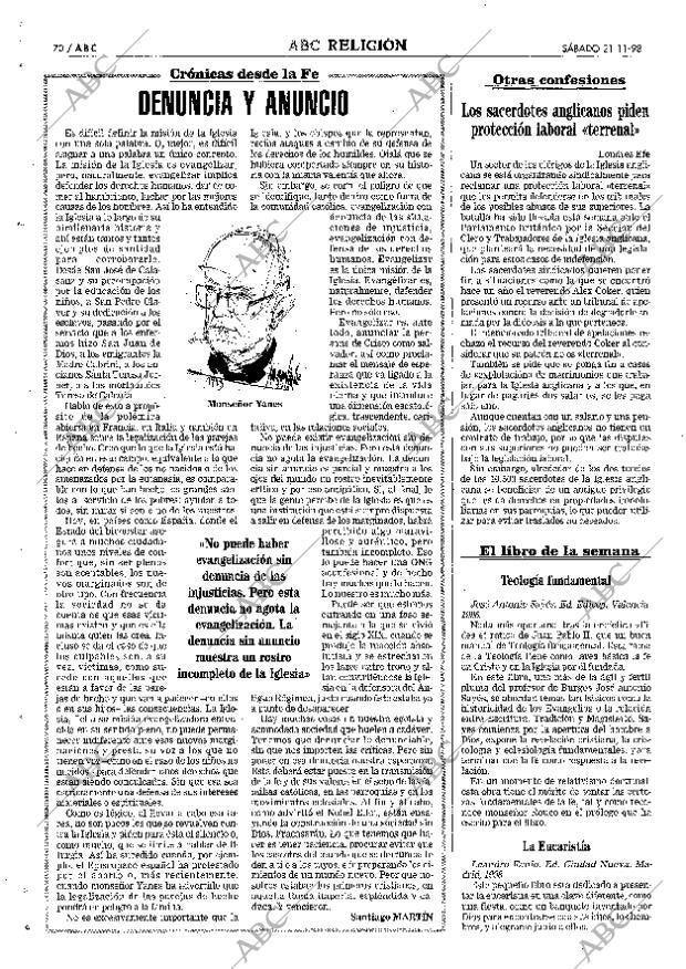 ABC MADRID 21-11-1998 página 70