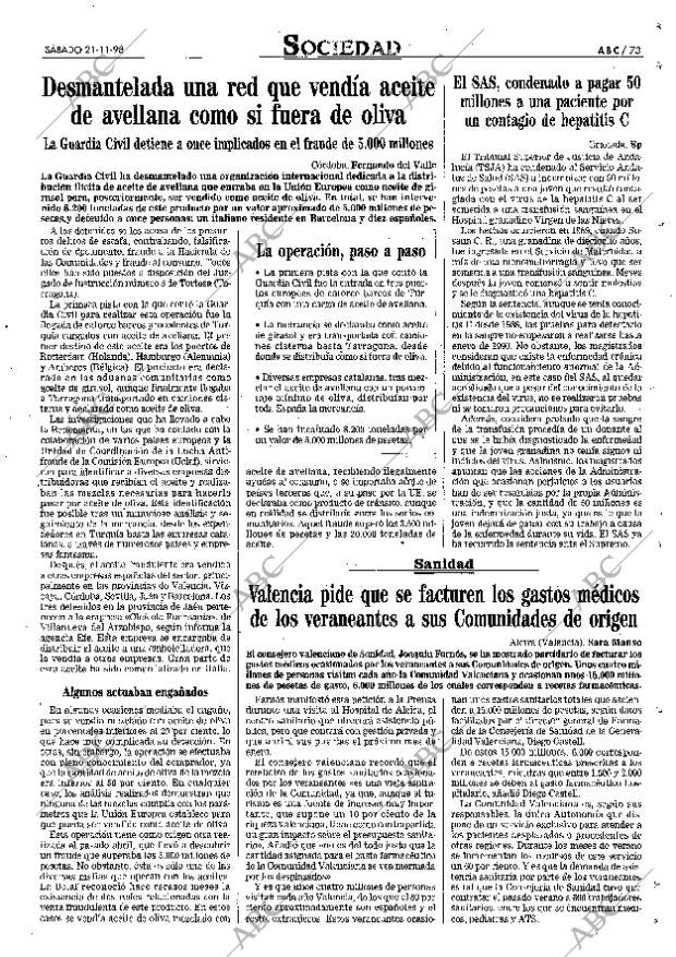 ABC MADRID 21-11-1998 página 73