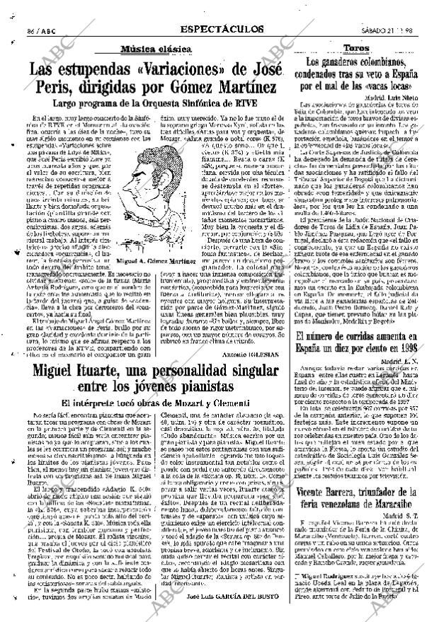 ABC MADRID 21-11-1998 página 86