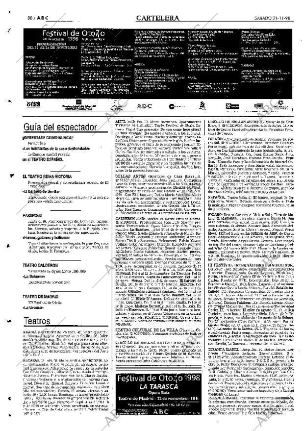 ABC MADRID 21-11-1998 página 88