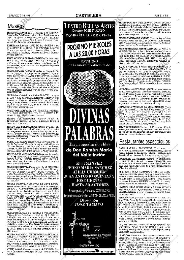 ABC MADRID 21-11-1998 página 93