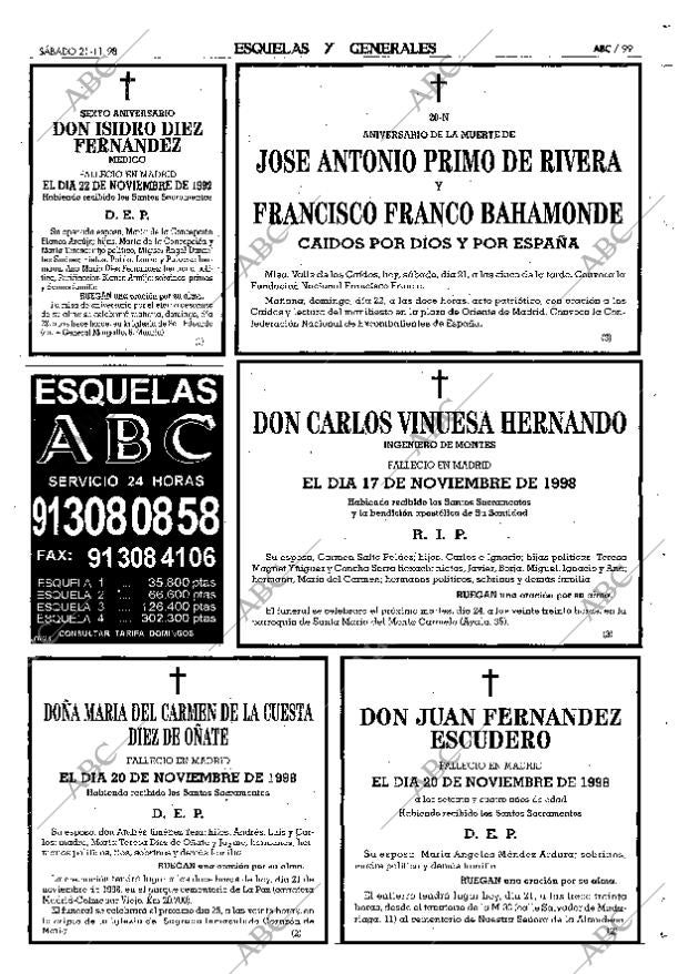 ABC MADRID 21-11-1998 página 99