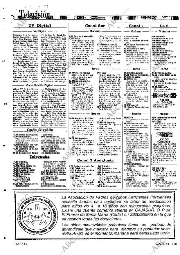 ABC SEVILLA 21-11-1998 página 110
