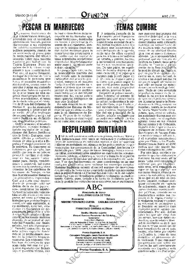 ABC SEVILLA 21-11-1998 página 19