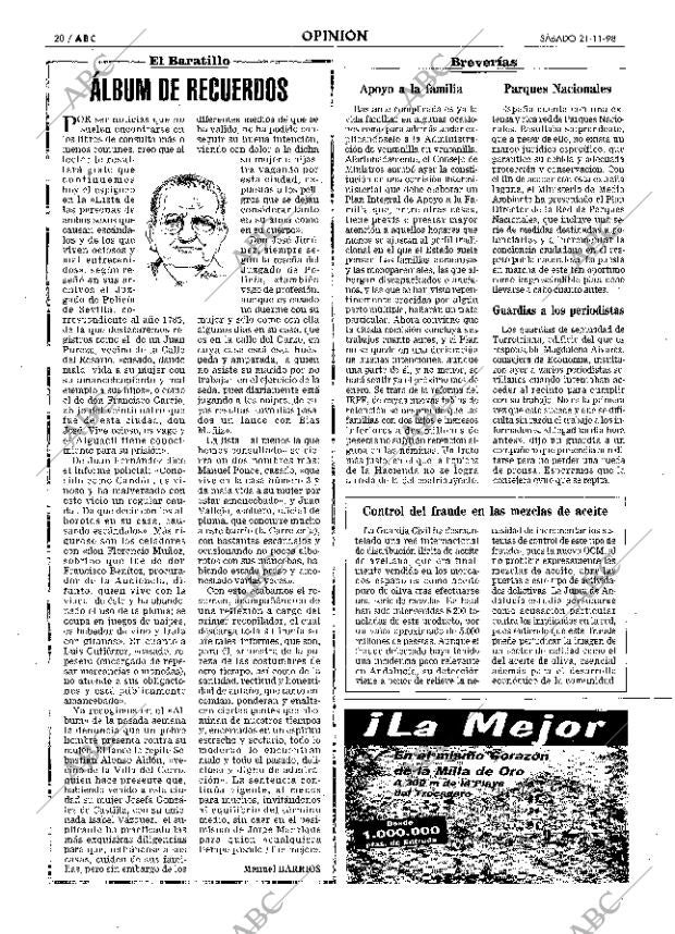 ABC SEVILLA 21-11-1998 página 20