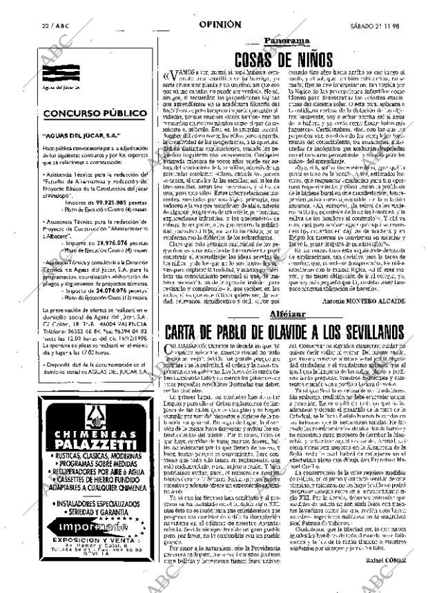 ABC SEVILLA 21-11-1998 página 22