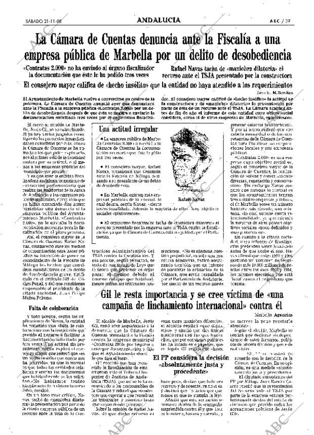 ABC SEVILLA 21-11-1998 página 39