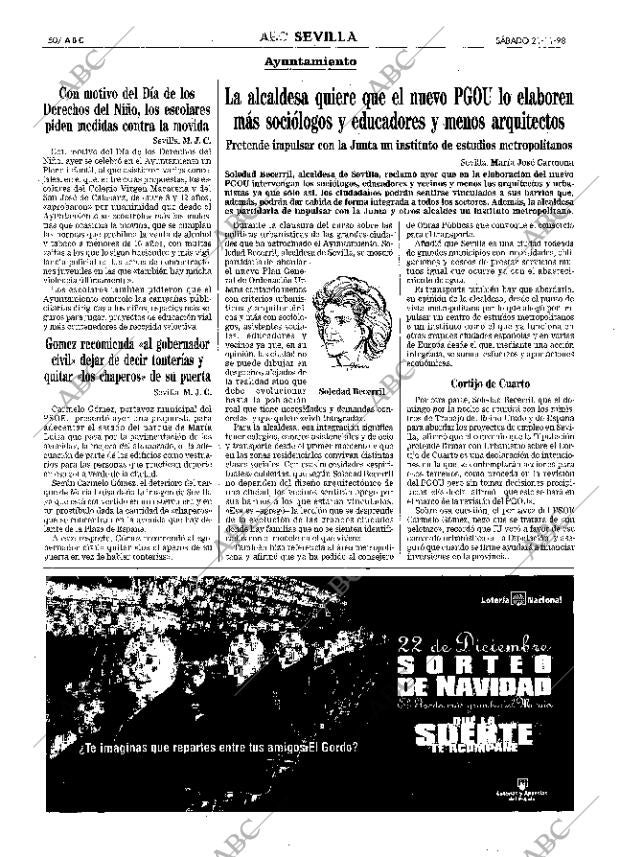 ABC SEVILLA 21-11-1998 página 50