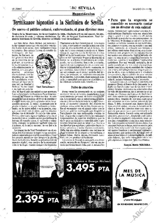 ABC SEVILLA 21-11-1998 página 58