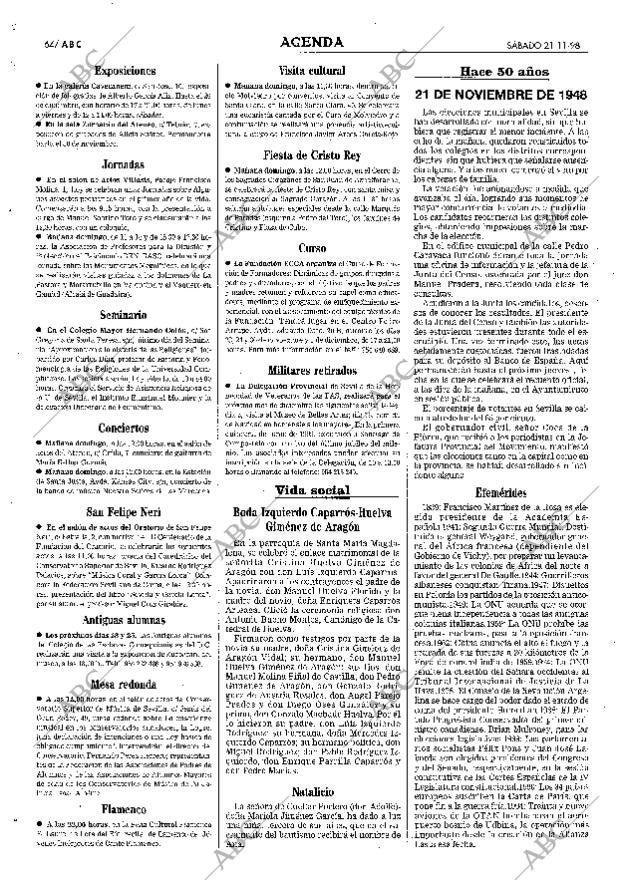 ABC SEVILLA 21-11-1998 página 64