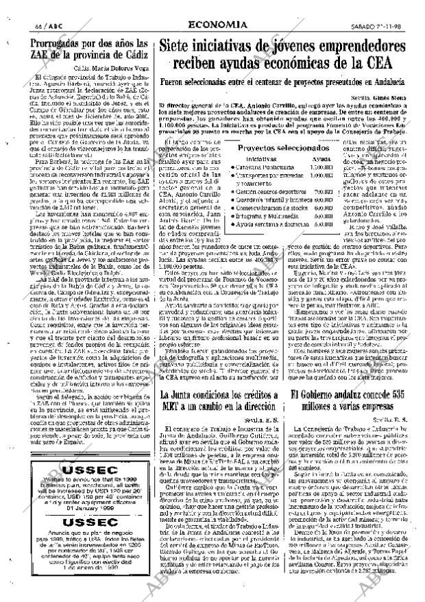 ABC SEVILLA 21-11-1998 página 66