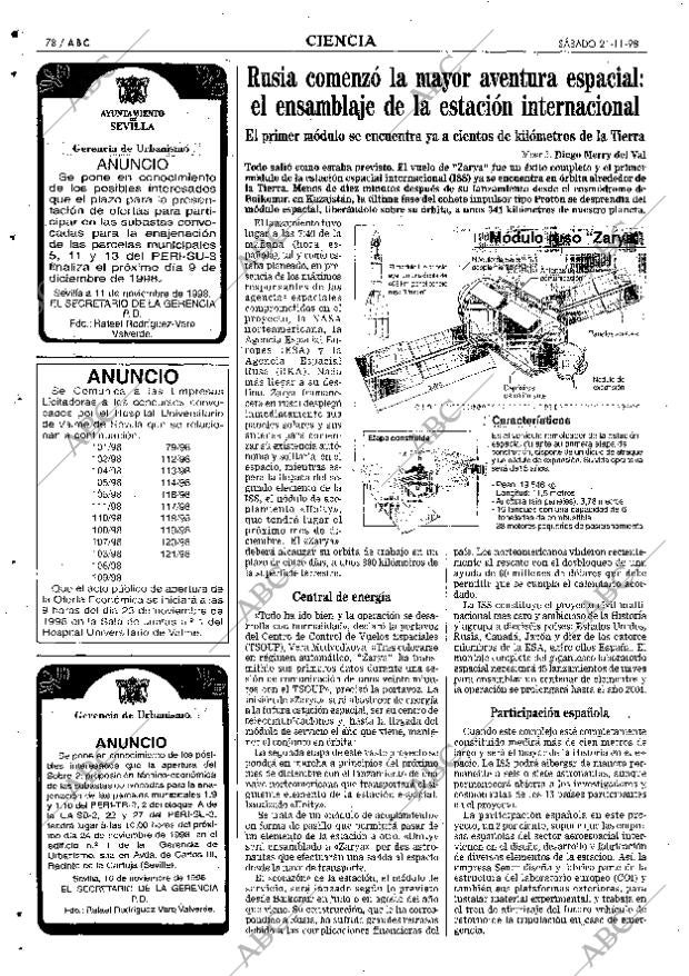 ABC SEVILLA 21-11-1998 página 78