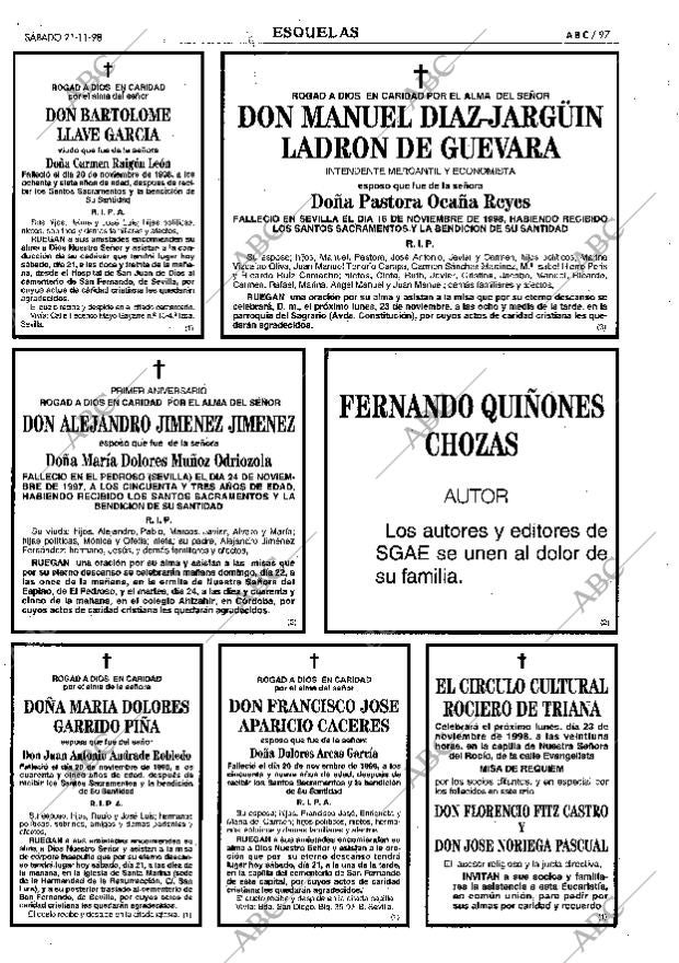 ABC SEVILLA 21-11-1998 página 97