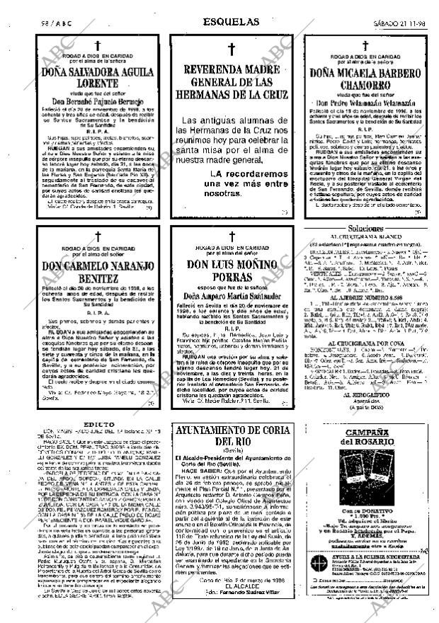 ABC SEVILLA 21-11-1998 página 98