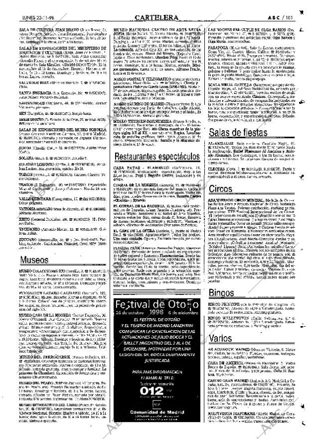 ABC MADRID 23-11-1998 página 101