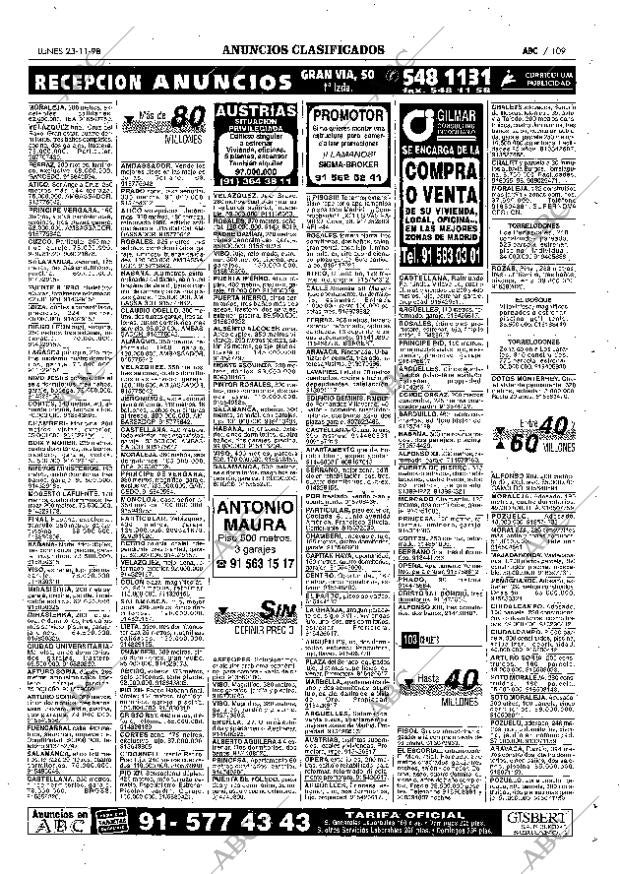 ABC MADRID 23-11-1998 página 109