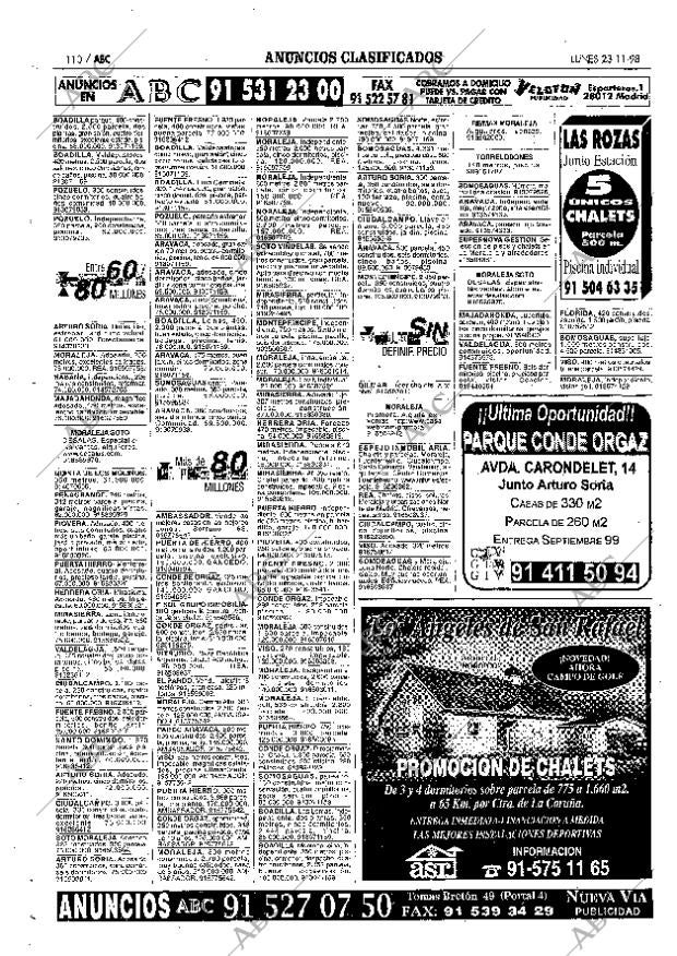 ABC MADRID 23-11-1998 página 110