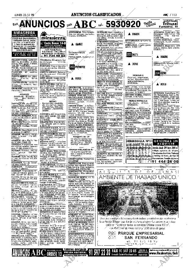 ABC MADRID 23-11-1998 página 113