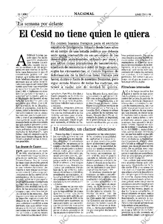 ABC MADRID 23-11-1998 página 32