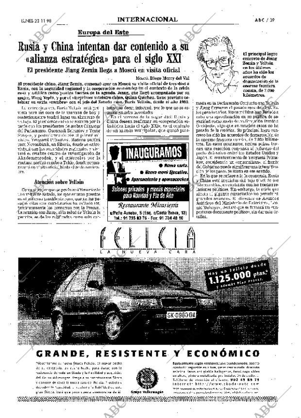 ABC MADRID 23-11-1998 página 39