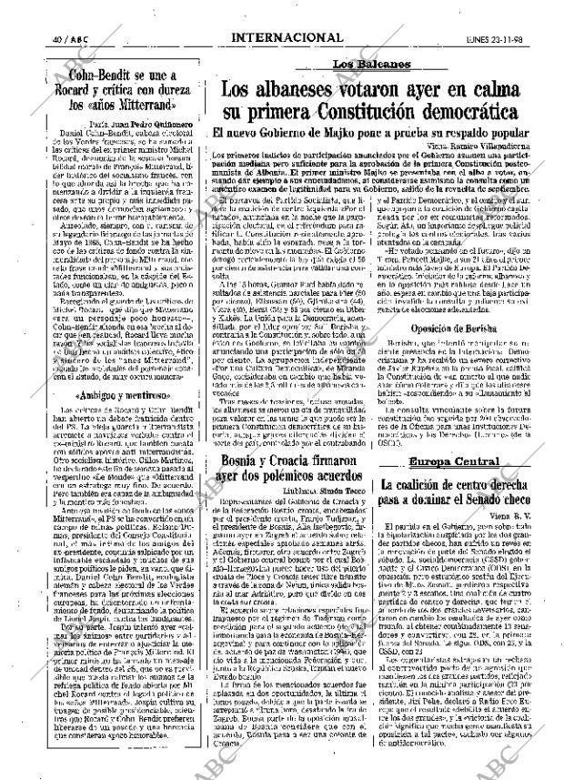 ABC MADRID 23-11-1998 página 40