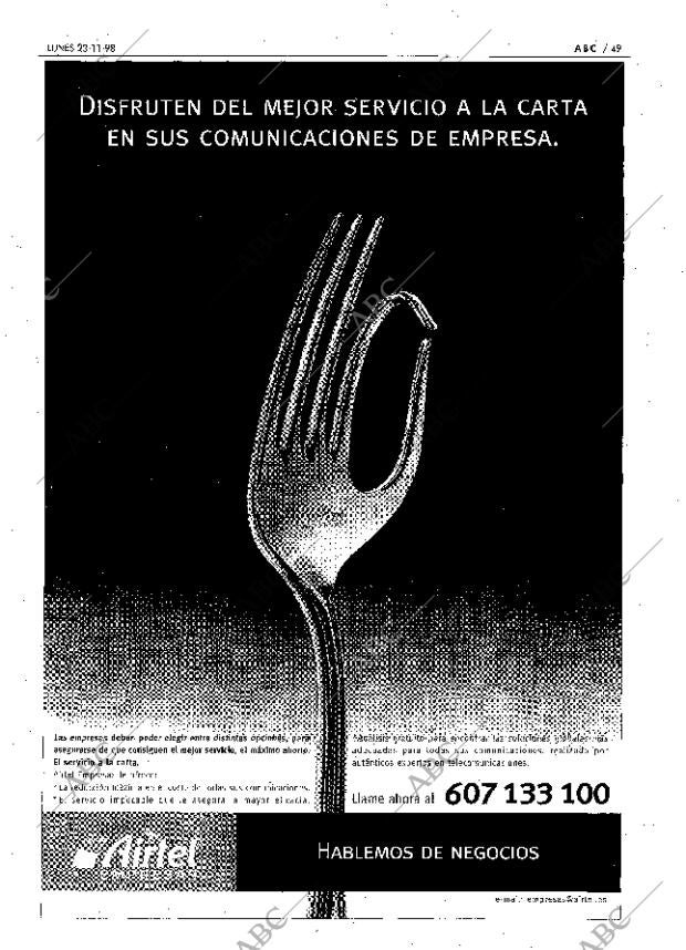 ABC MADRID 23-11-1998 página 49